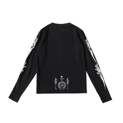 Foti Ribcage Black Long Sleeve T-Shirt