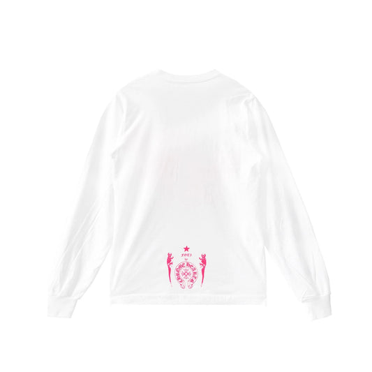 Foti White Chrome Hearts Long Sleeve Tee