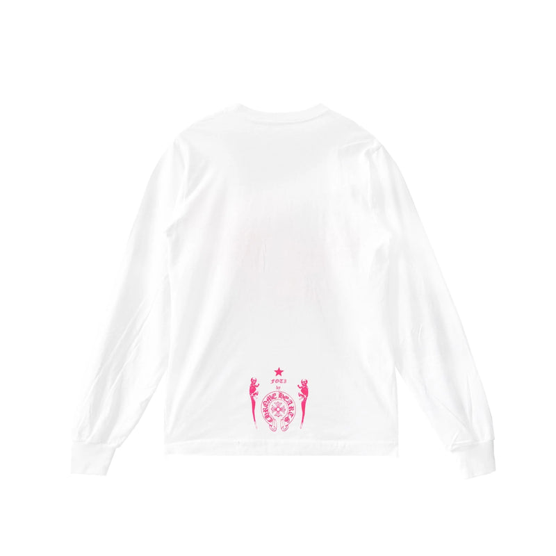 Foti White Chrome Hearts Long Sleeve Tee