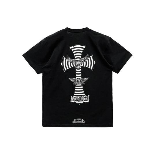 Foti x Yungblud Aerosmith Cross Black Short Sleeve Tee