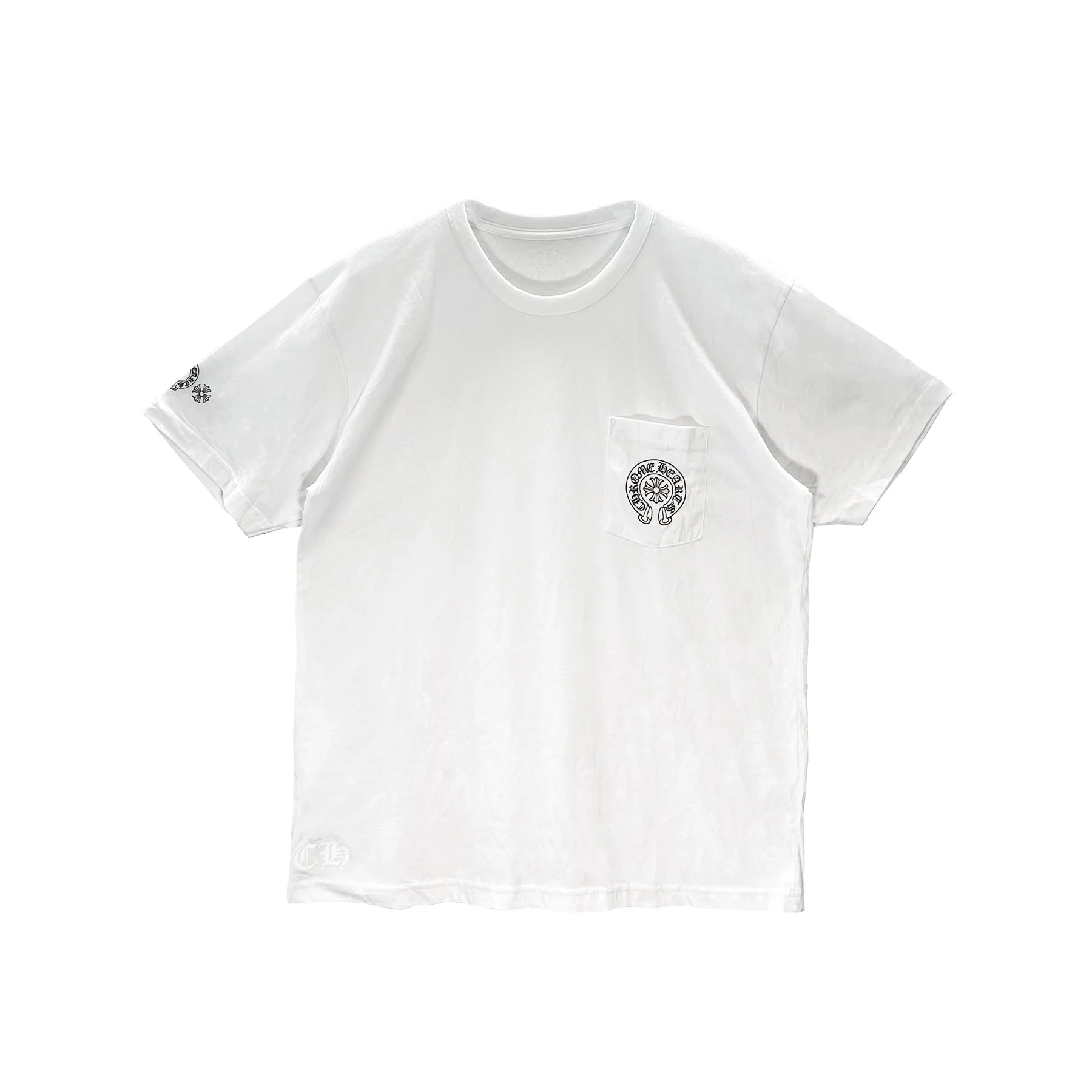Gradient Circle Script Label Chrome Hearts T-Shirt
