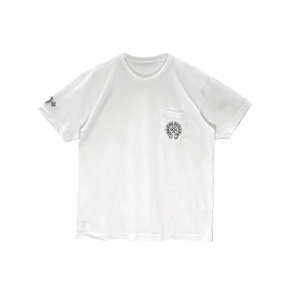 Gradient Circle Script Label Chrome Hearts T-Shirt