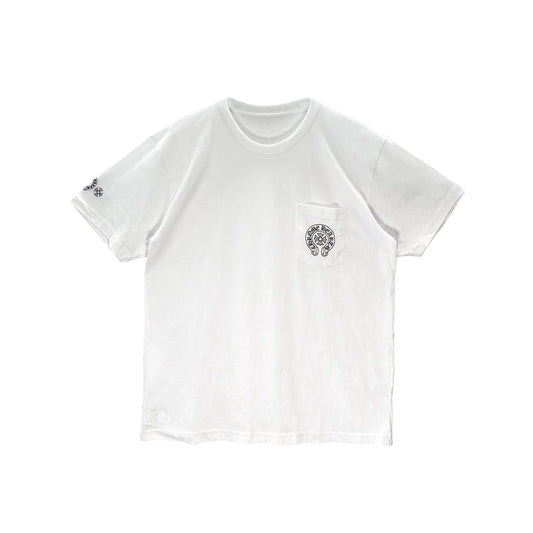 Gradient Circle Script Label Chrome Hearts T-Shirt