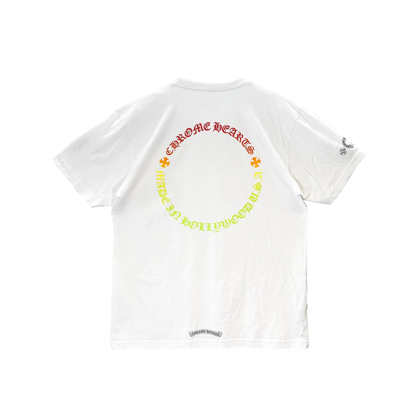 Gradient Circle Script Label Chrome Hearts T-Shirt