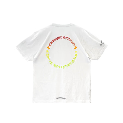 Gradient Circle Script Label Chrome Hearts T-Shirt