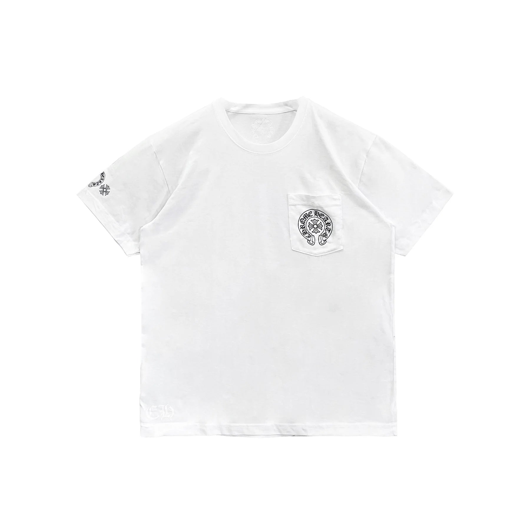 Gradient Horseshoe Logo Chrome Hearts White Tee