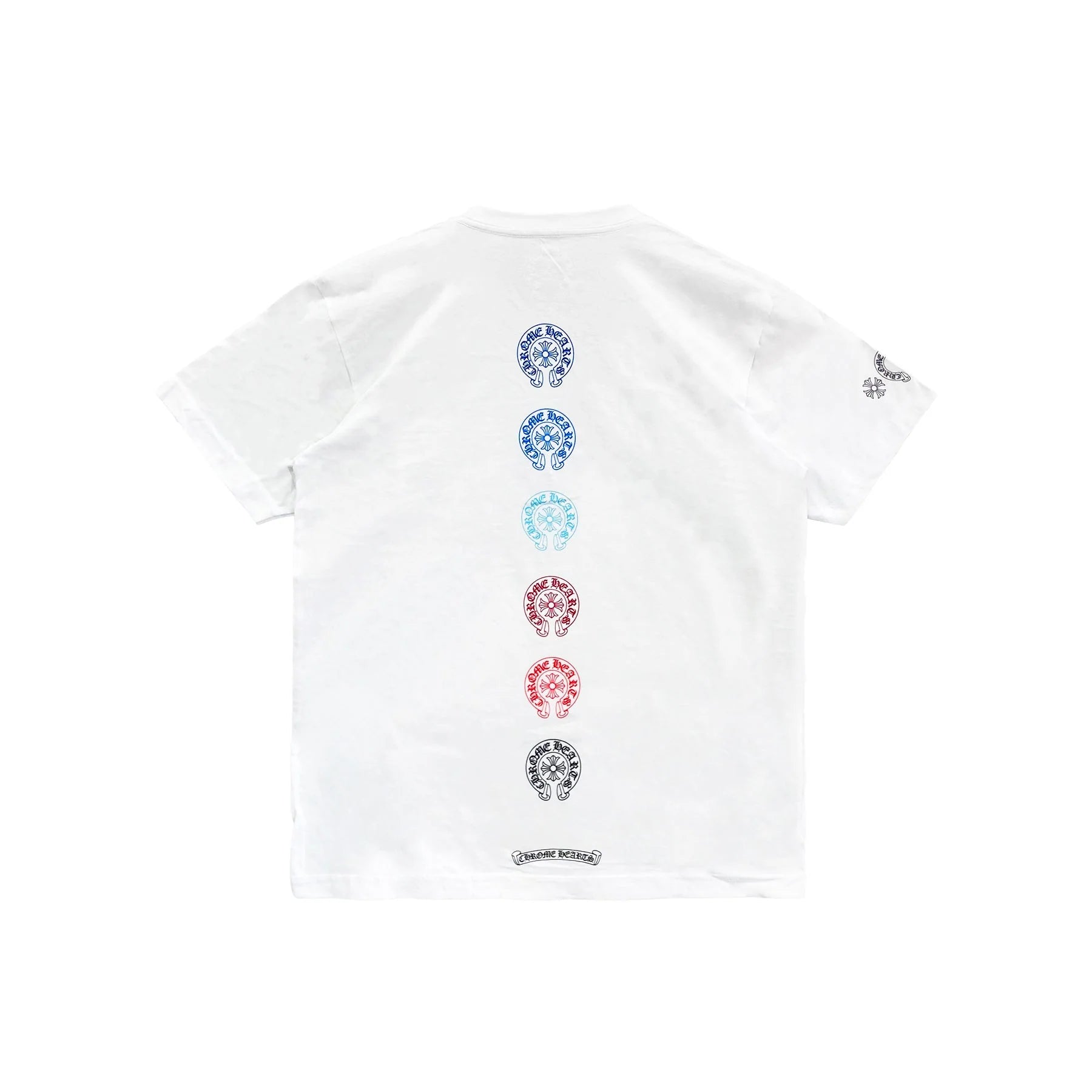 Gradient Horseshoe Logo Chrome Hearts White Tee