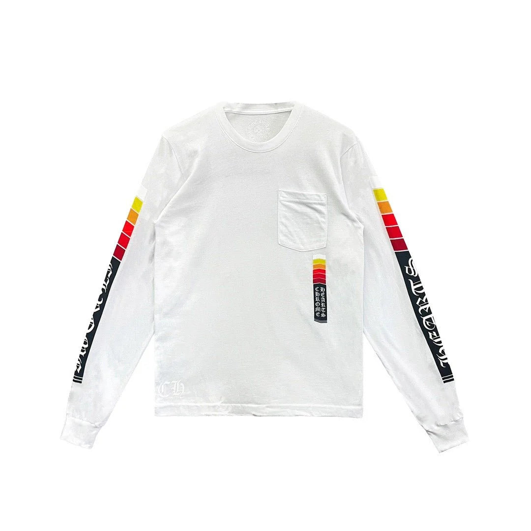 Gradient Script Long Sleeve Chrome  Hearts T-Shirt