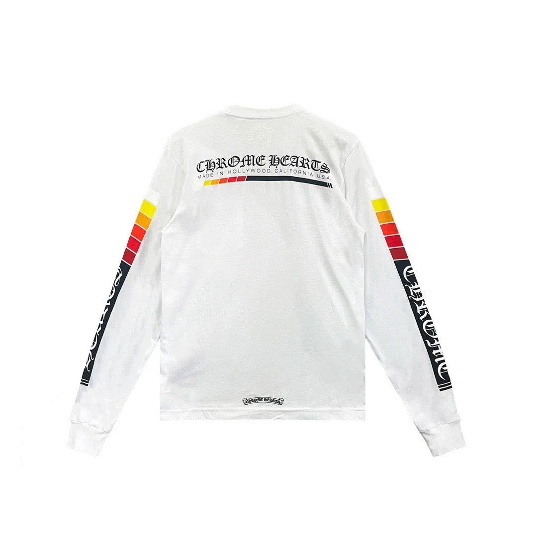 Gradient Script Long Sleeve Chrome  Hearts T-Shirt