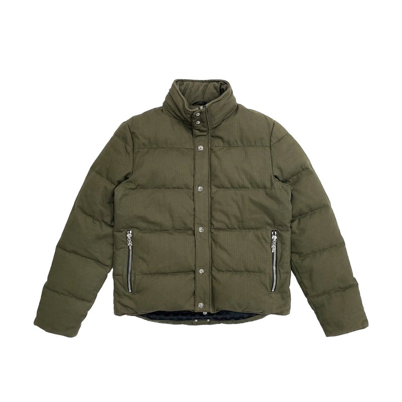Chrome Hearts Green Puffer Down Jacket