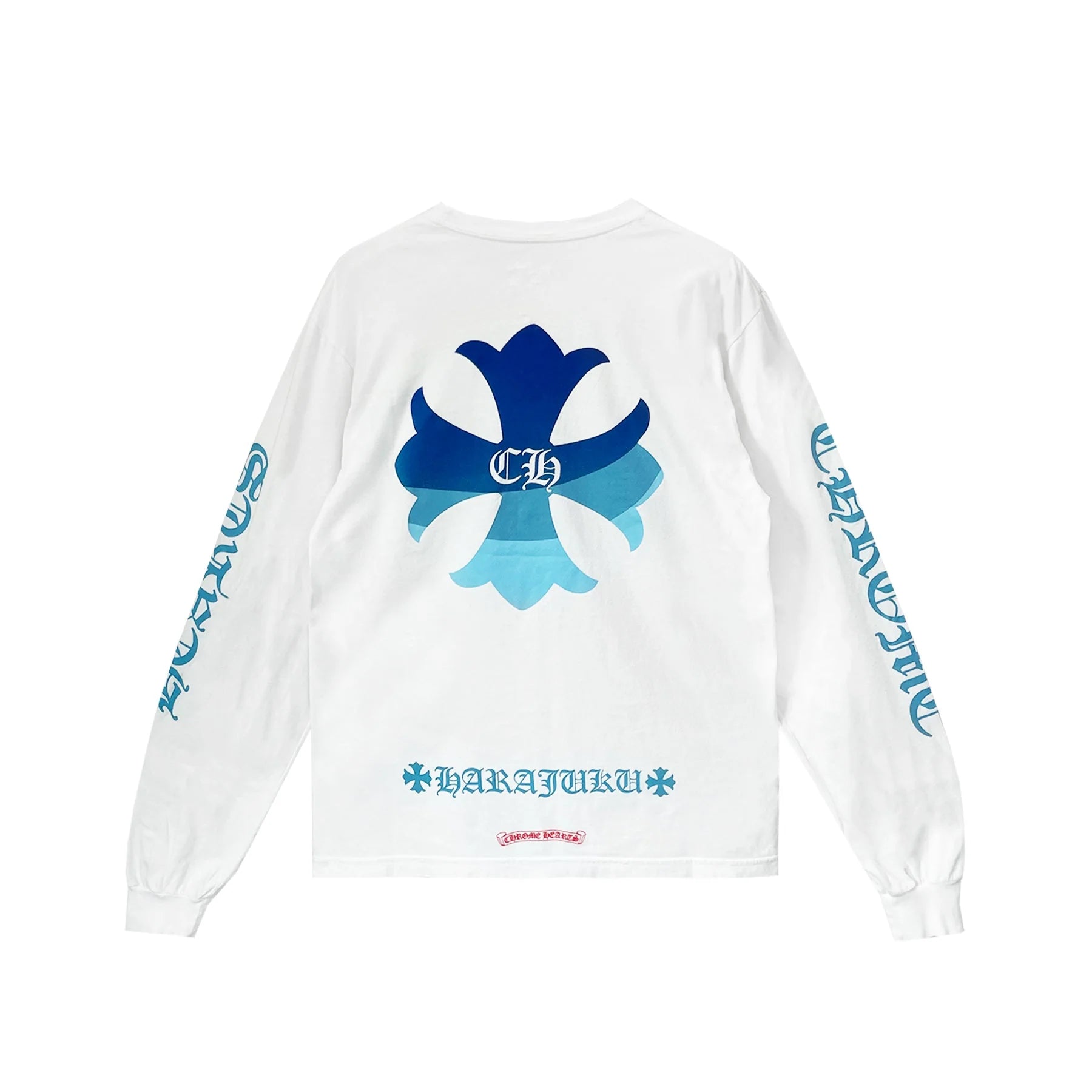 Harajuku Exclusive White Long Sleeve Pocket T-Shirt
