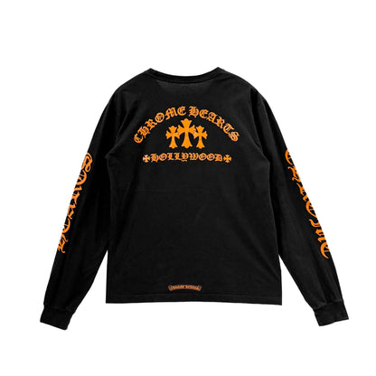 Chrome Hearts Hollywood Triple Cross Long Sleeve Tee Black