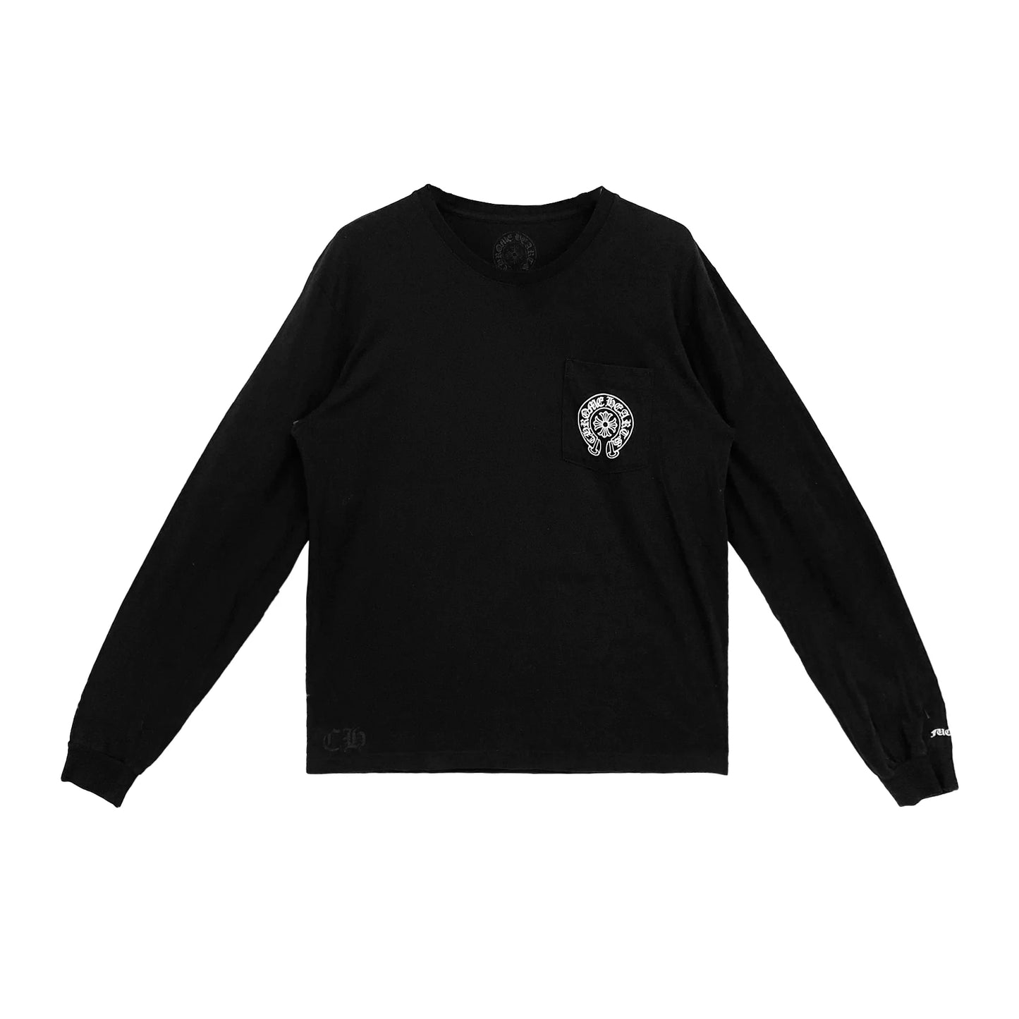 Hong Kong Exclusive Horseshoe Long Sleeve Black Tee