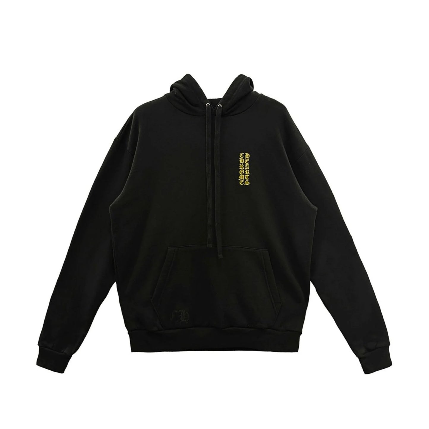 Hong Kong Exclusive Scroll Label Pullover Black Hoodie