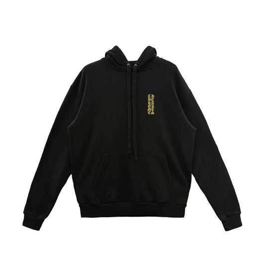 Hong Kong Exclusive Scroll Label Pullover Black Hoodie
