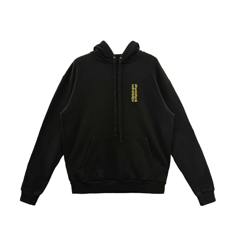 Hong Kong Exclusive Scroll Label Pullover Black Hoodie