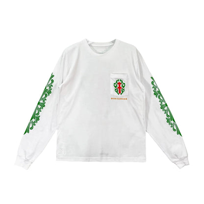 LA Exclusive Dagger White Long Sleeve Pocket Tee