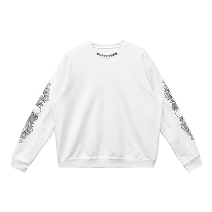 LOVE YOU Letter White Chrome Hearts Sweatshirt