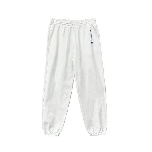 Las Vegas Exclusive Dice Logo White Sweatpants
