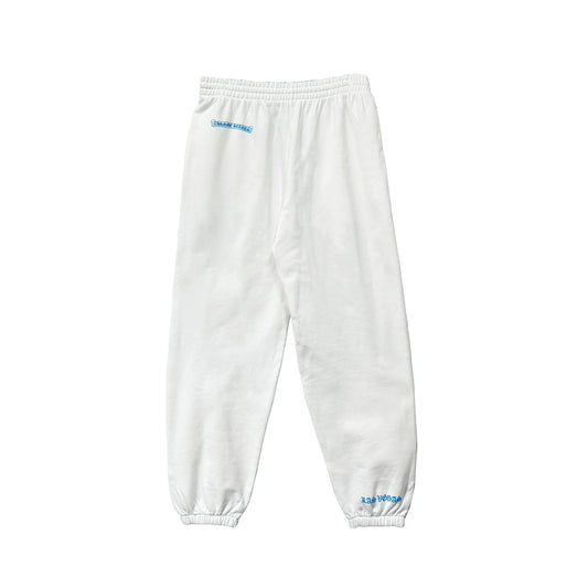 Las Vegas Exclusive Dice Logo White Sweatpants