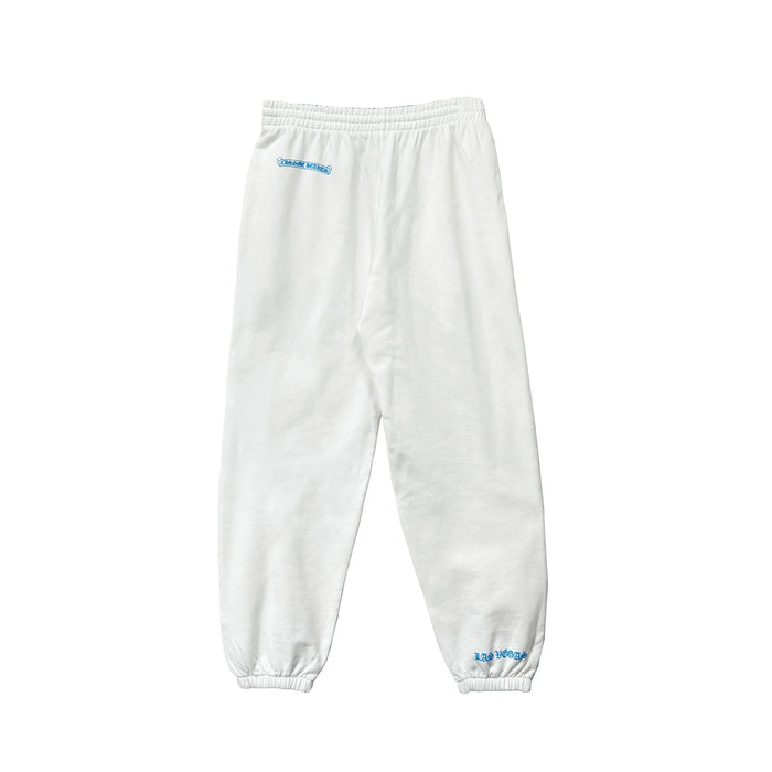 Las Vegas Exclusive Dice Logo White Sweatpants