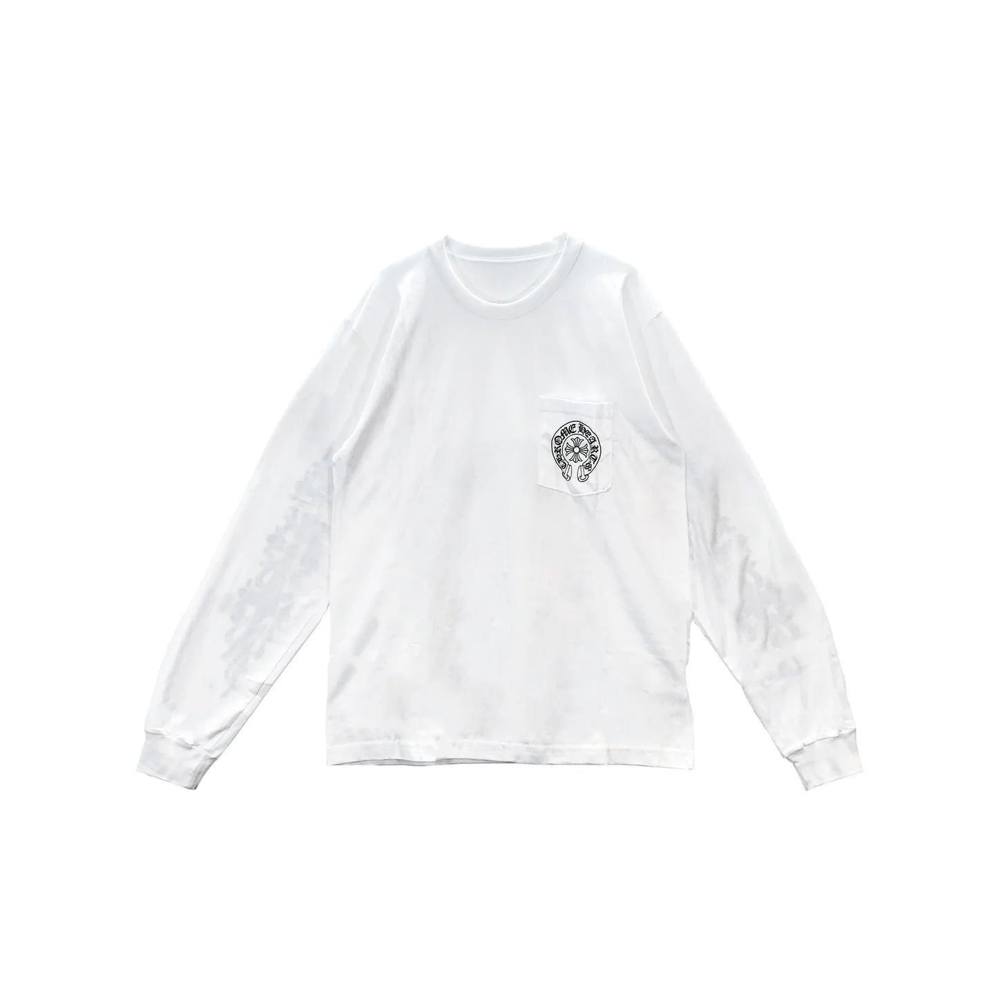 Las Vegas Horseshoe White Long Sleeve T Shirt