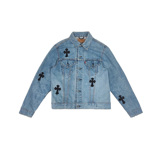Levi's Cross Patch Denim Blue Jacket