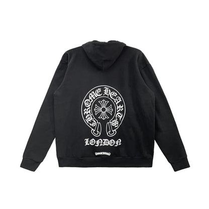London Exclusive Horseshoe Black Hoodie