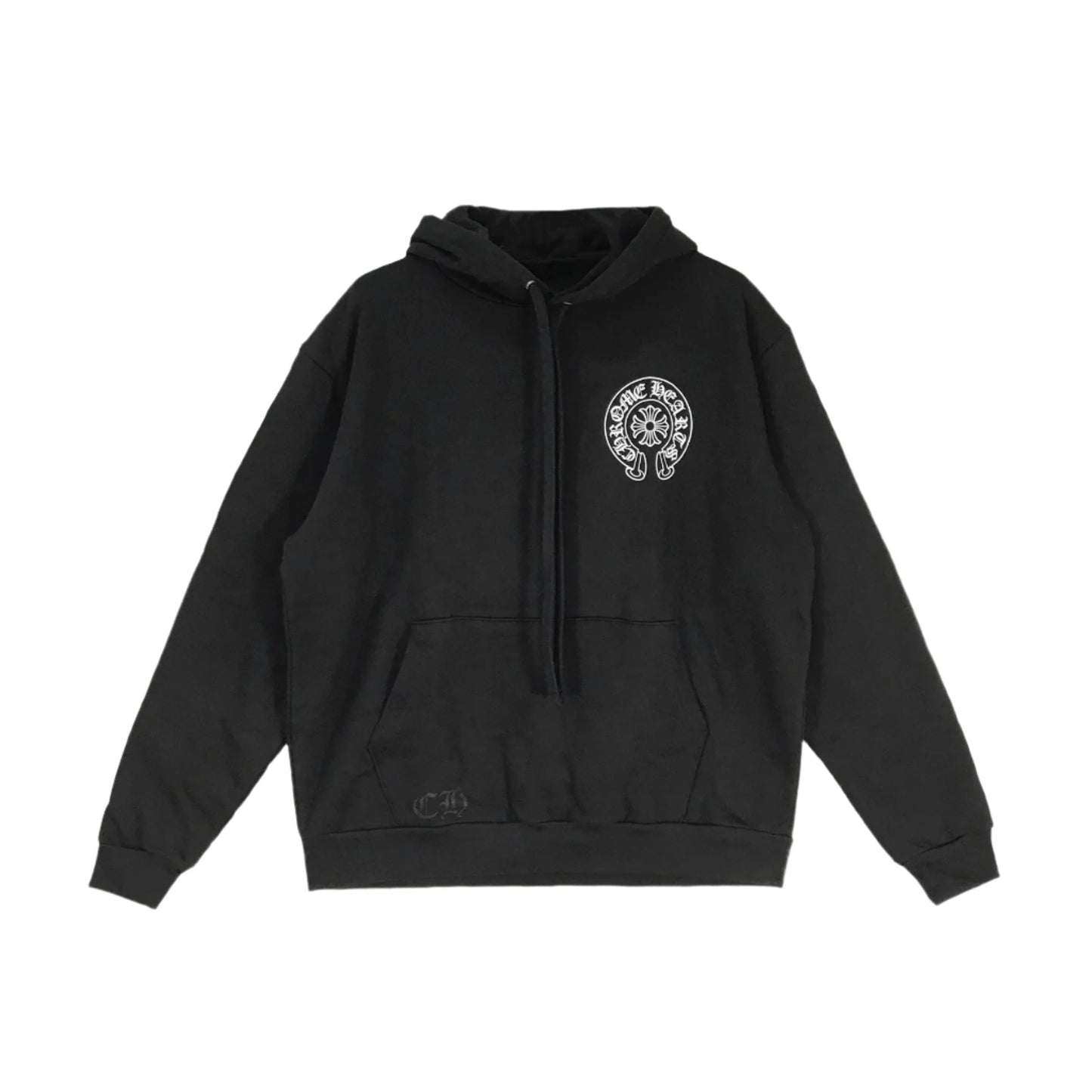 MALIBU Exclusive Horseshoe Black Chrome Hearts Pullover Hoodie