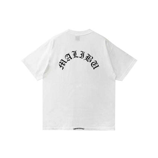 Malibu Exclusive Cross Scroll Chrome Hearts White Tee