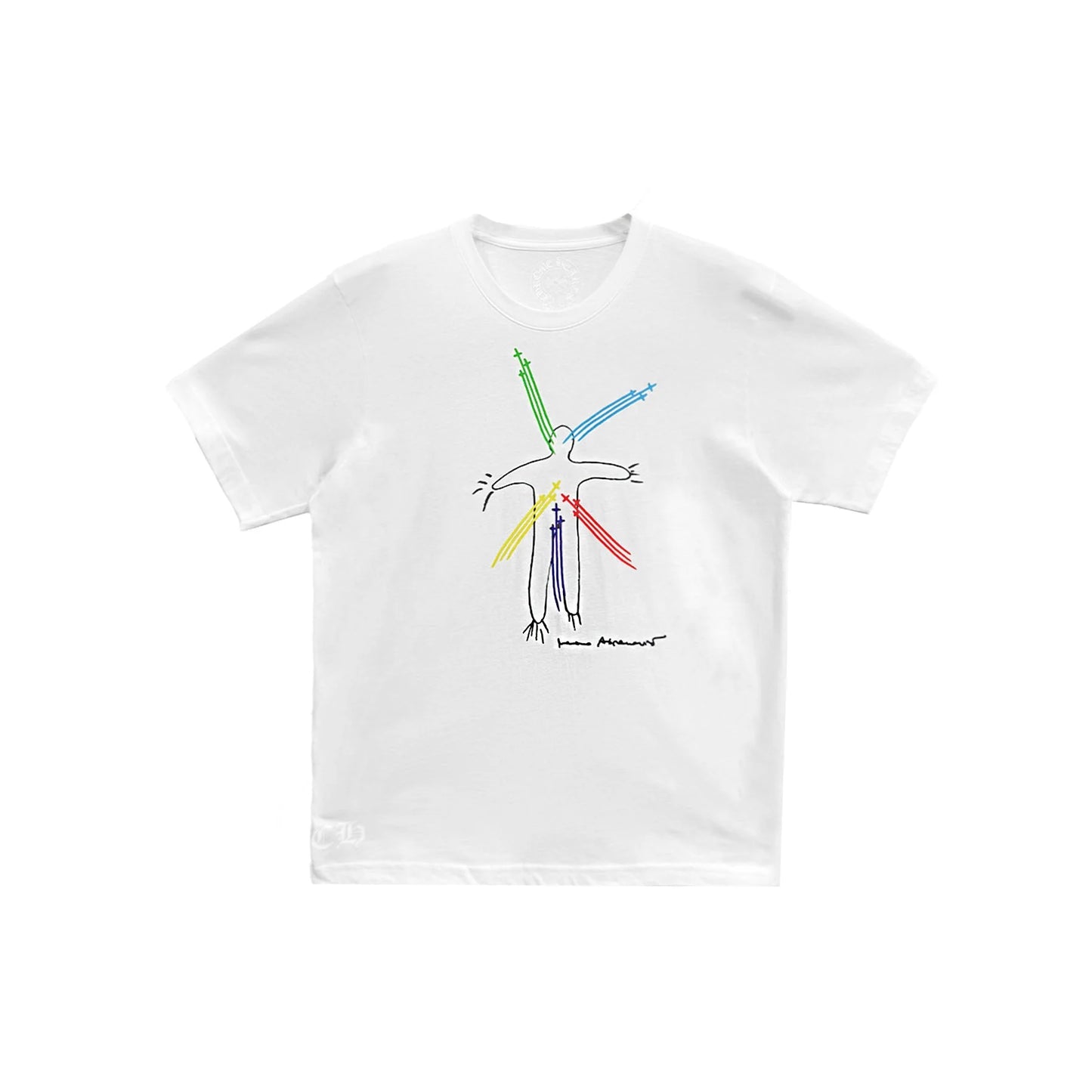 Marina Abramovic Graphic Print White Chrome Hearts Tee