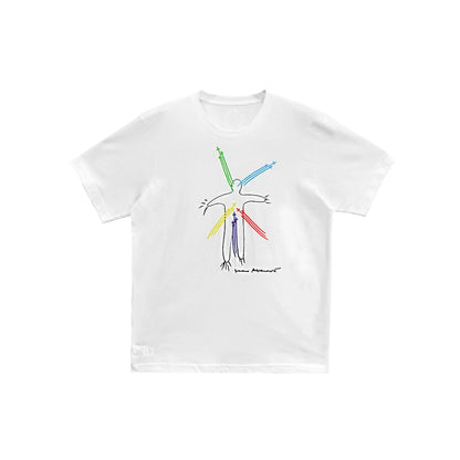 Marina Abramovic Graphic Print White Chrome Hearts Tee