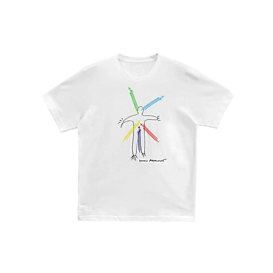 Marina Abramovic Graphic Print White Chrome Hearts Tee