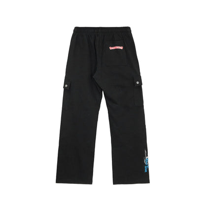 Matty Boy Flame Doodle Comic Loose Chrome Hearts Pants