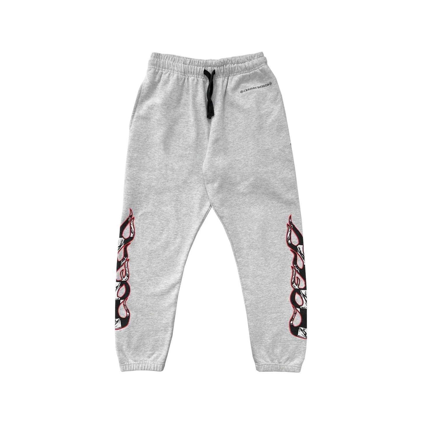Chrome Hearts Matty Boy Flame Graffiti Gray Sweatpants
