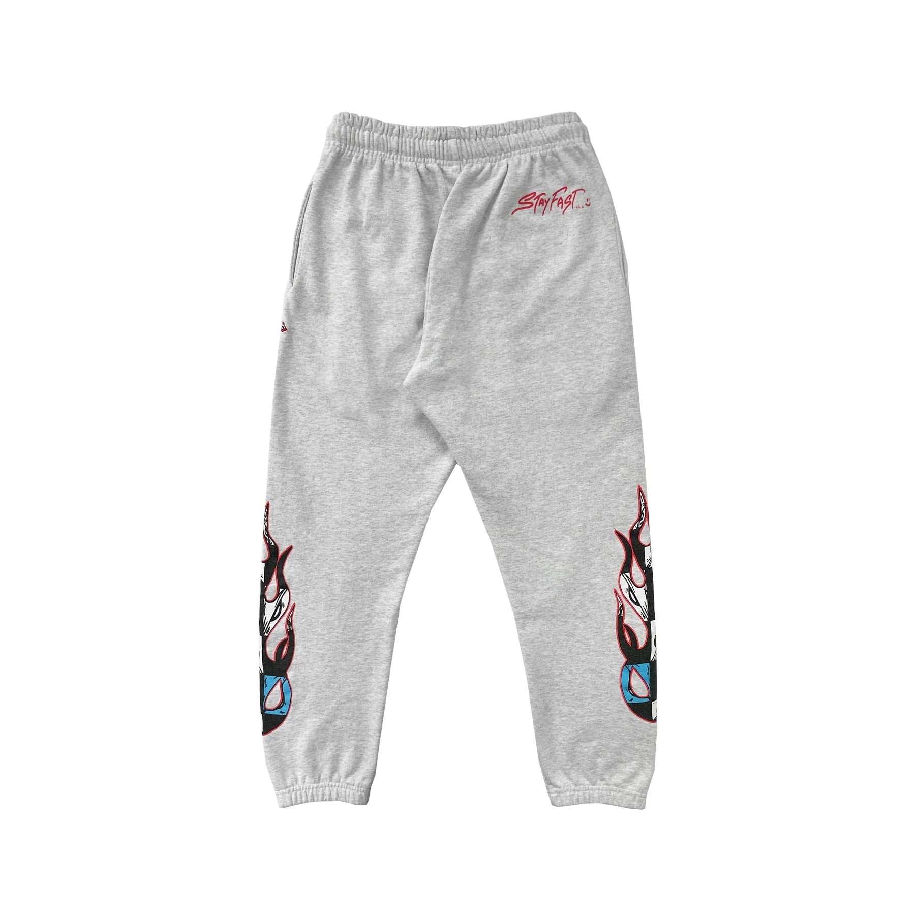 Chrome Hearts Matty Boy Flame Graffiti Gray Sweatpants