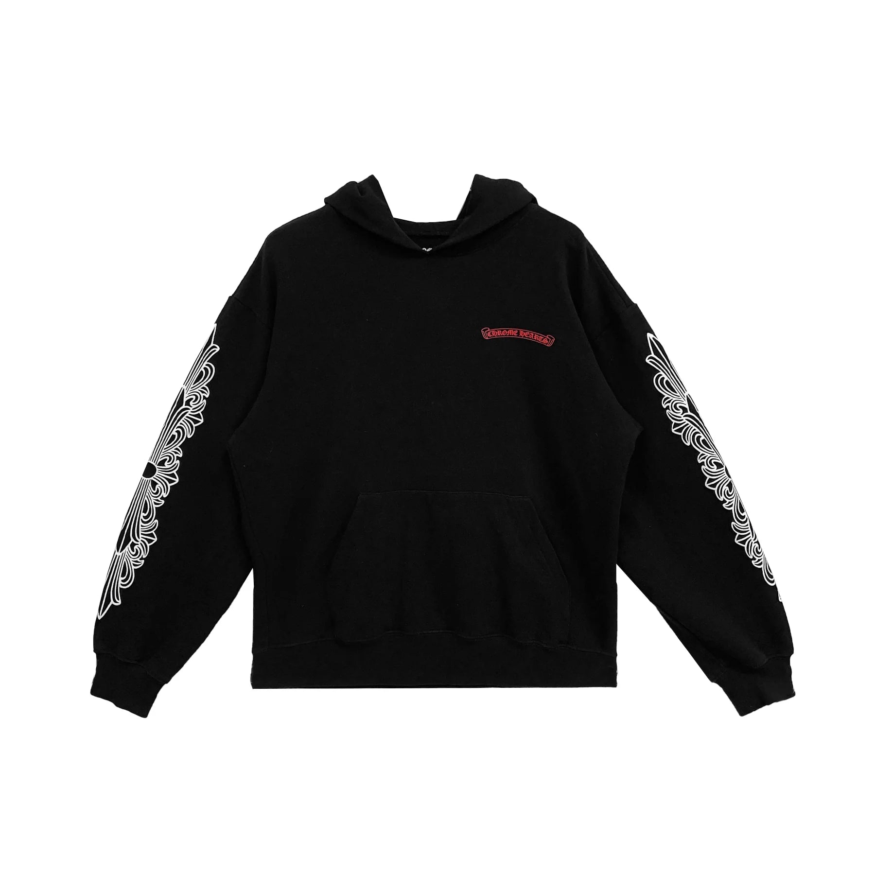 Matty Boy Floral Chomper Pullover Black Hoodie