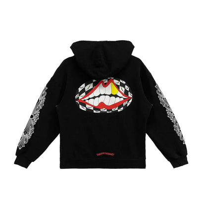 Matty Boy Floral Chomper Pullover Black Hoodie