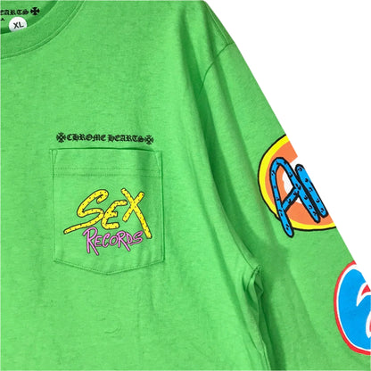 Matty Boy Sex Record Long Sleeve Green T-shirt