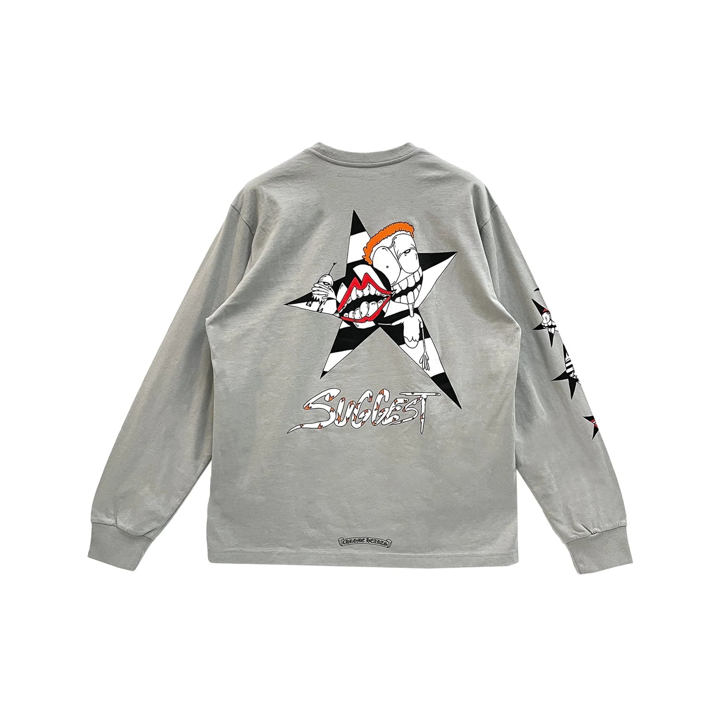 Chrome Hearts Matty Boy Suggest Grey Long Sleeve Tee