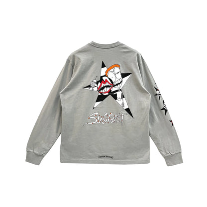 Chrome Hearts Matty Boy Suggest Grey Long Sleeve Tee