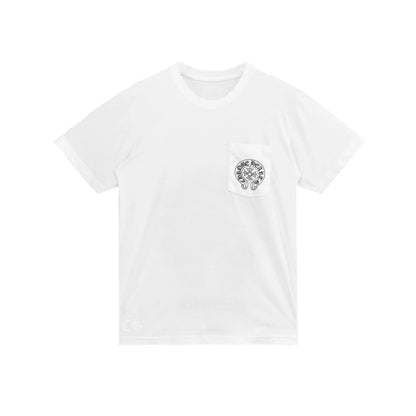 Miami White Horseshoe Short Sleeve Chrome Hearts T-Shirt