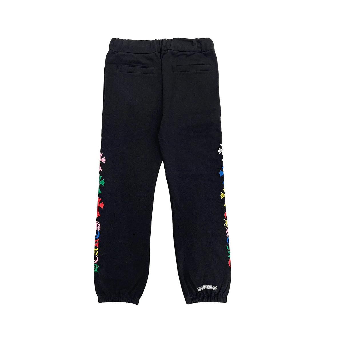 Multi-Color Cross Black Sweatpants