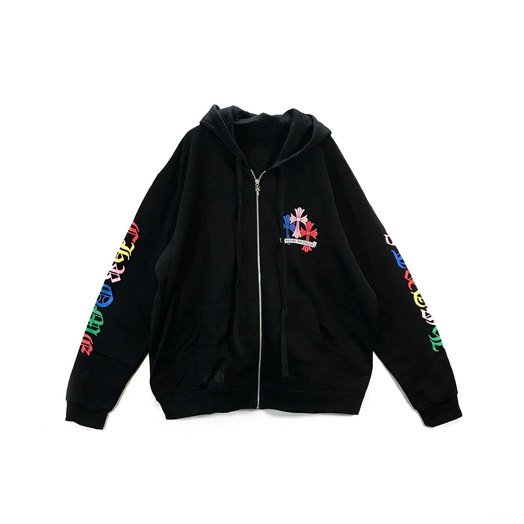 Multi-Color Cross Chrome Hearts Zip Up Hoodie