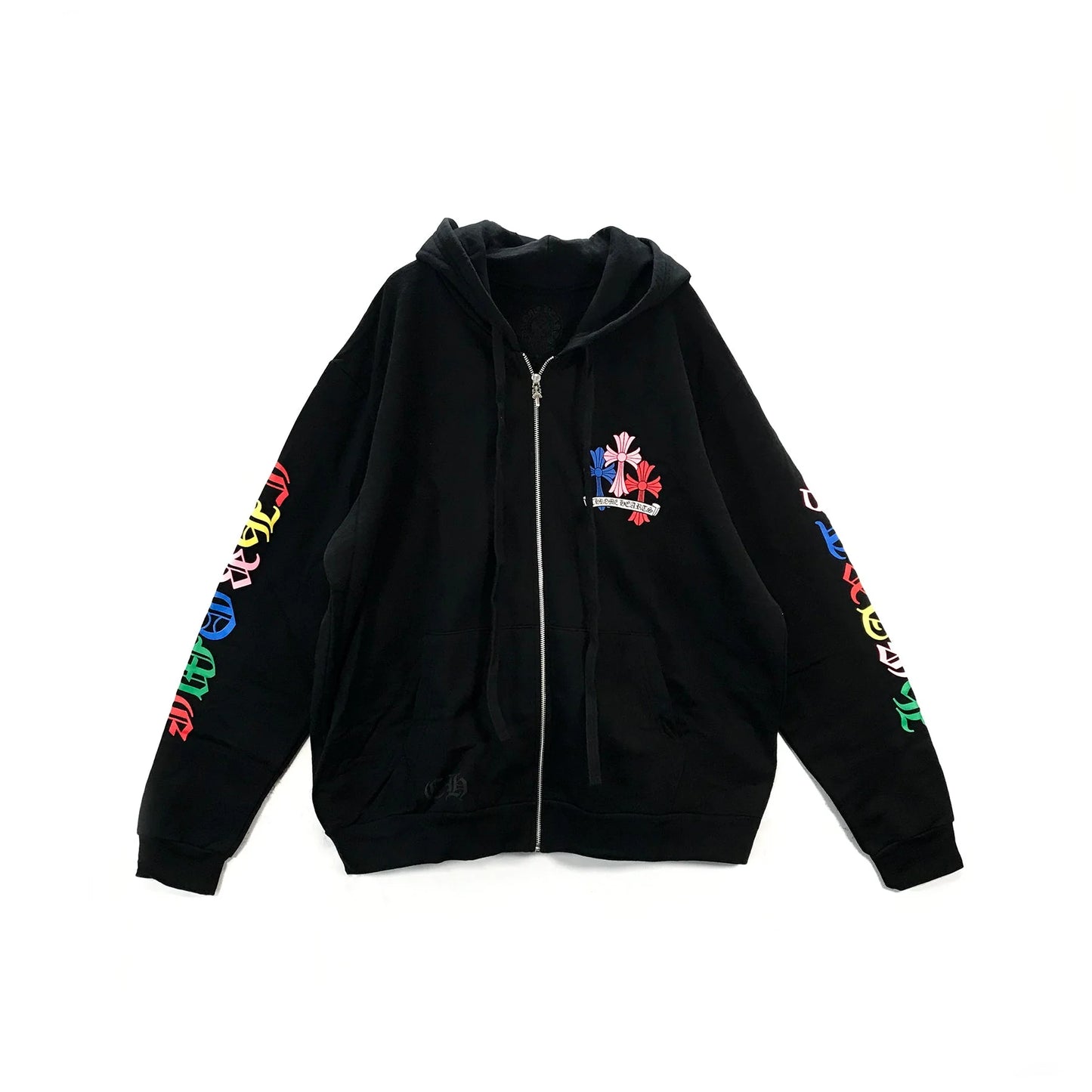 Multi-Color Cross Chrome Hearts Zip Up Hoodie