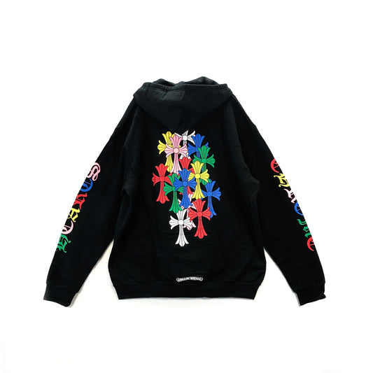 Multi-Color Cross Chrome Hearts Zip Up Hoodie
