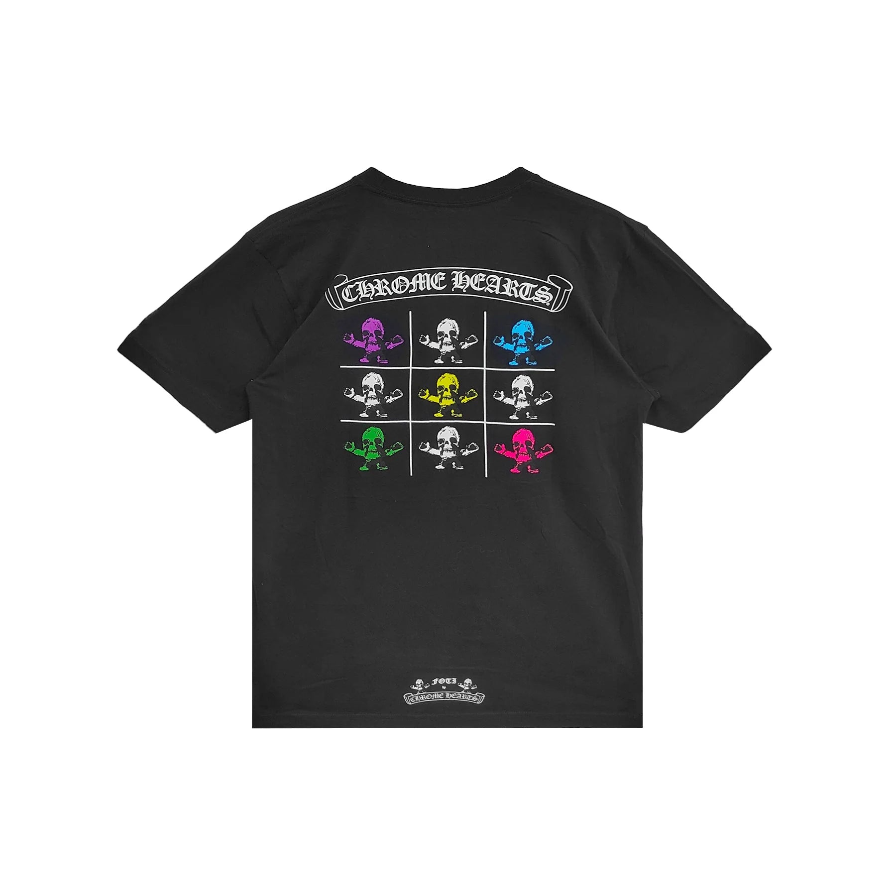 Multi Rainbow Foti Harris Teeter Black Chrome Hearts Tee