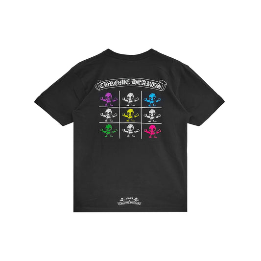 Multi Rainbow Foti Harris Teeter Black Chrome Hearts Tee