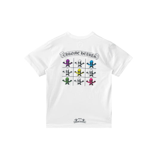 Chrome Hearts Multi Rainbow Foti Harris Teeter White T-Shirt