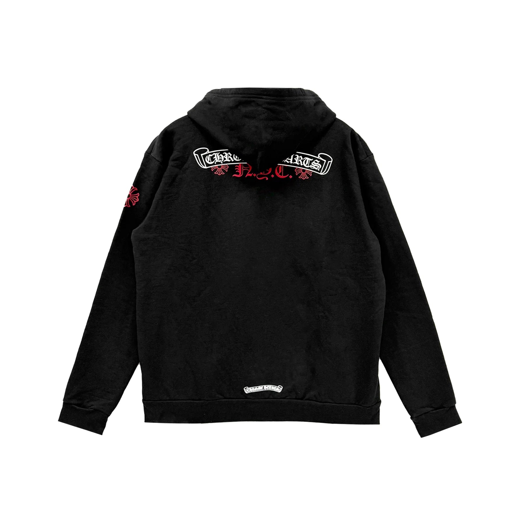 NYC Scroll Logo Chrome Hearts Zip Up Hoodie